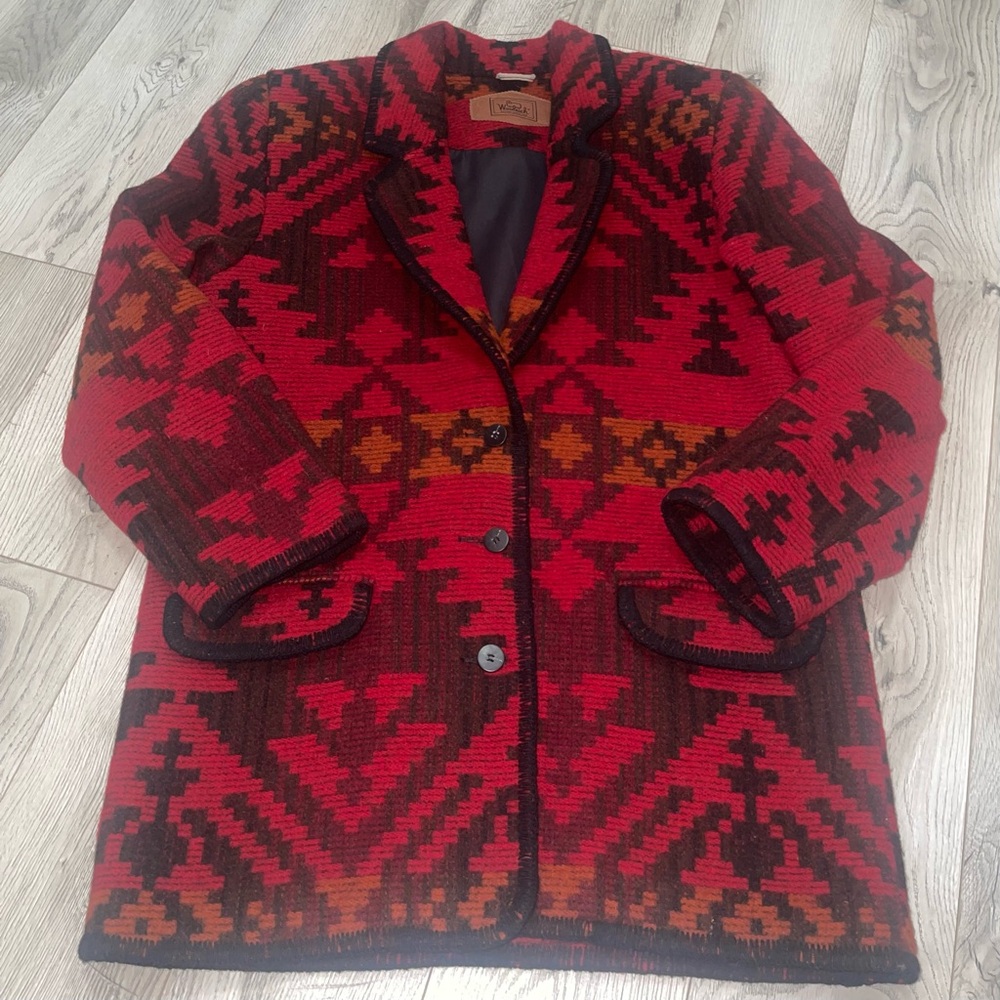 Vintage Woolrich Aztec Southwest Wool Chore Jacket